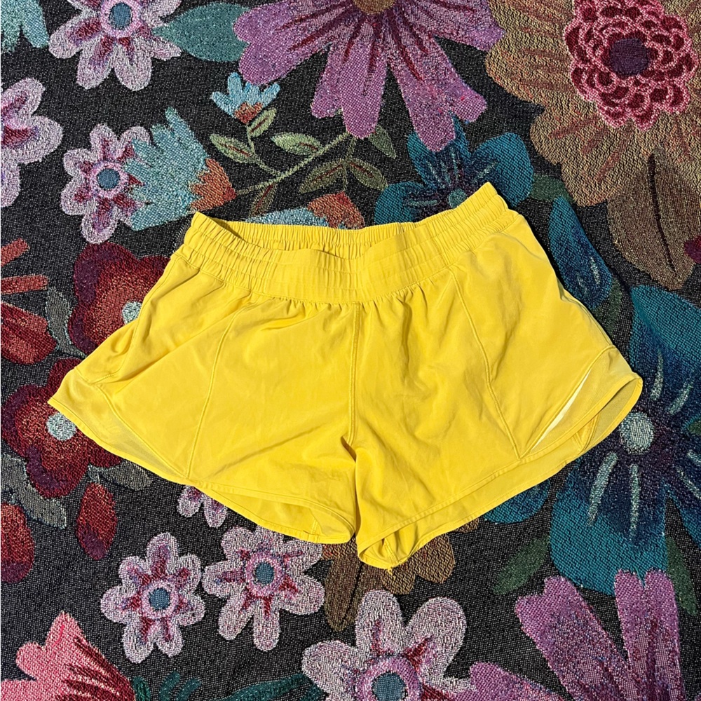 lululemon athletica Yellow Athletic Shorts